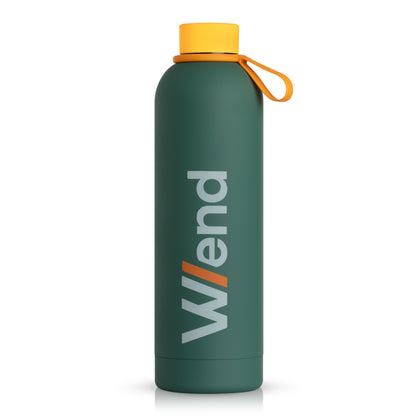 W/end Sports Outdoor Water Bottle - 750ml - Metal Water Bottle - Standard Mouth Flask - BPA Free - Water Bottle for Work, Gym, Travel, Sports