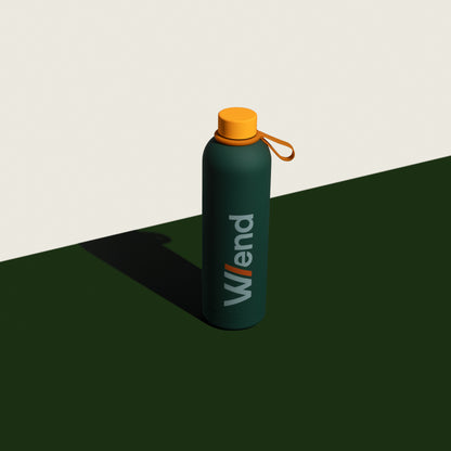 W/end Sports Outdoor Water Bottle - 750ml - Metal Water Bottle - Standard Mouth Flask - BPA Free - Water Bottle for Work, Gym, Travel, Sports